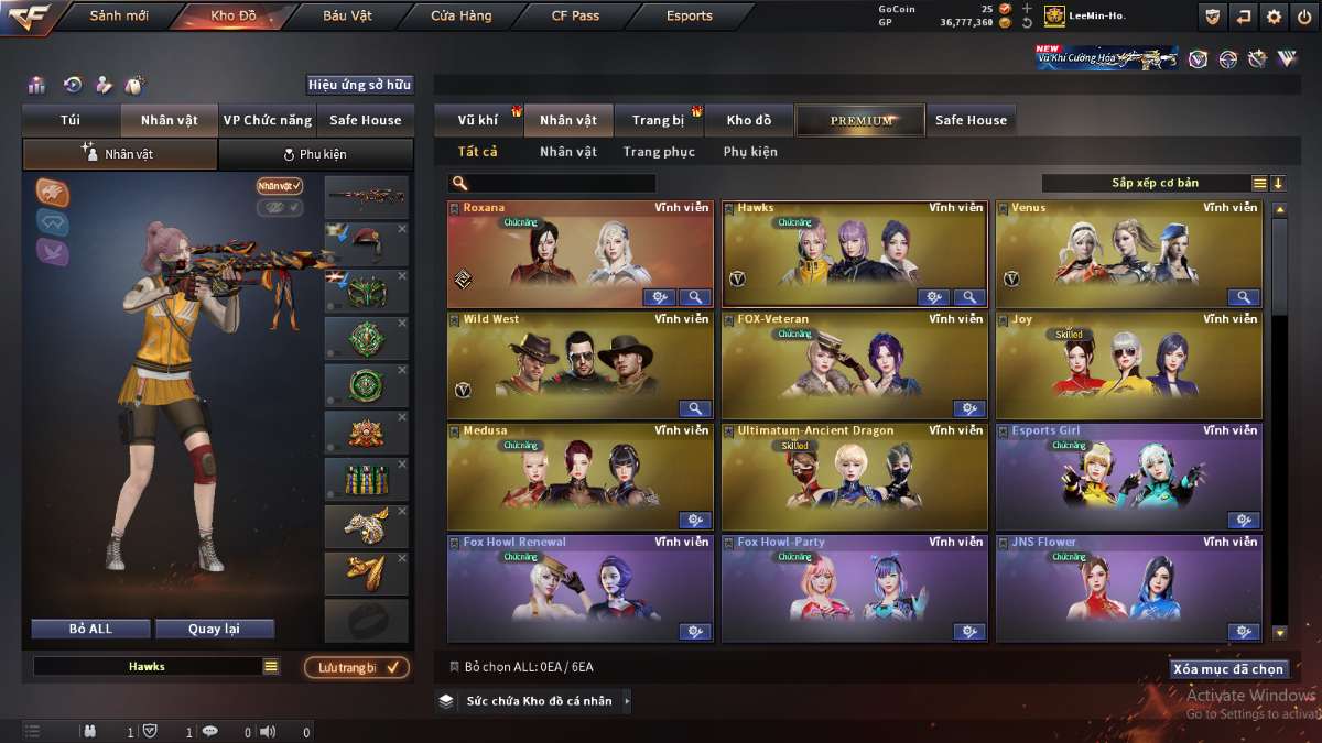shop acc cf uy tin gia re
